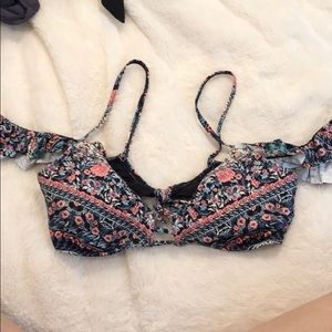 patterned swim top